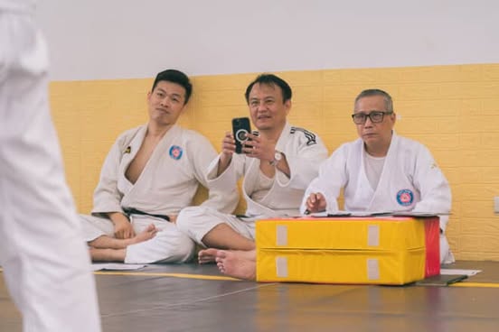 Judo training session